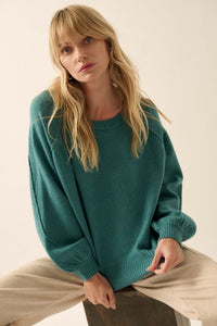 Peace of Mind Exposed-Seam Raglan Sweater - ShopPromesa