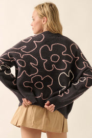 Petal Pop Oversized Floral Sweater - ShopPromesa