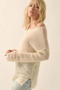 Sheer We Go Lightweight Knit Loose-Fit Sweater - ShopPromesa