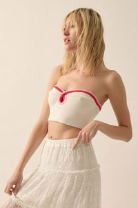 Heating Up Rib-Knit Keyhole Tube Top - ShopPromesa