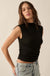 Essential Trends Ruched Sleeveless Mock-Neck Top - ShopPromesa