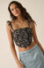 Abstract Blooms Floral-Print Mesh Corset Cami Top - ShopPromesa