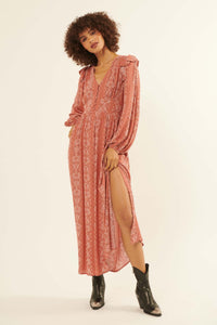 Wayfaring Heart Paisley-Print Maxi Dress - ShopPromesa