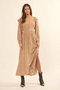 Wayfaring Heart Paisley-Print Maxi Dress - ShopPromesa