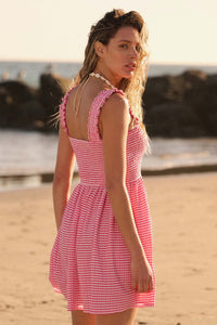 Sugar Rush Smocked Gingham Mini Sundress - ShopPromesa