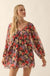 Vibrant Blooms Floral Chiffon Kimono Mini Dress - ShopPromesa