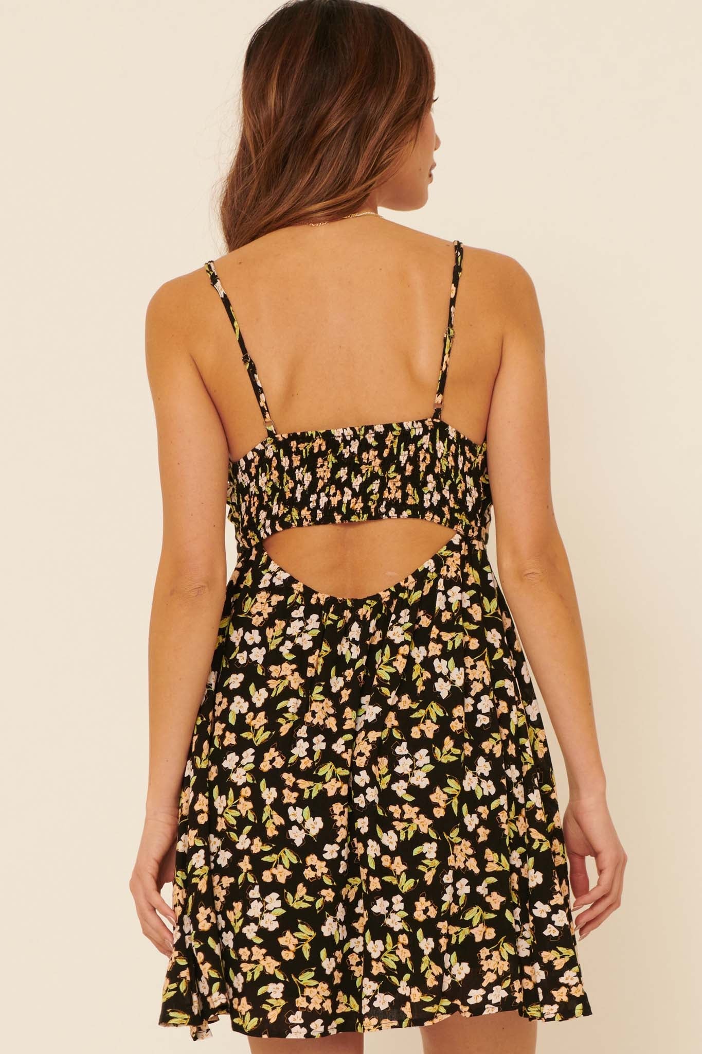 Charming Blooms Floral-Print Mini Sundress - ShopPromesa