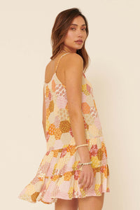 Quilty Pleasures Patchwork-Print Mini Dress - ShopPromesa