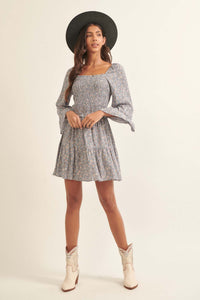 Blooming Meadow Smocked Floral Mini Dress - ShopPromesa