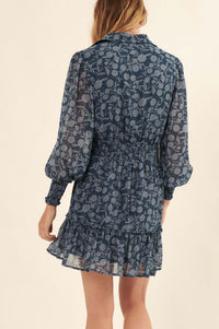 Sweet Season Floral Chiffon Mini Dress - ShopPromesa