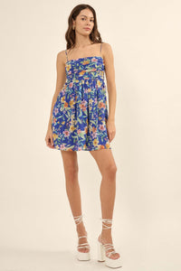 Jamaican Me Crazy Floral Chiffon Mini Sundress - ShopPromesa