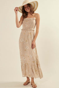 Thinking of You Ruffled Floral Maxi Dress - ShopPromesa