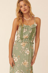 Thinking of You Ruffled Floral Maxi Dress - ShopPromesa