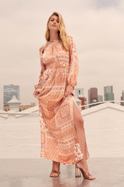 Bandana Beauty Patchwork-Print Maxi Dress - ShopPromesa