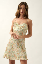 Spring Romance Floral Crepe Mini Slip Dress - ShopPromesa