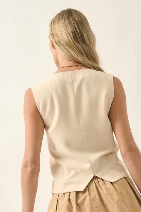 Beautifully Bespoke Three-Button Suit Vest - ShopPromesa