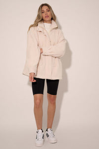 Feeling Fluffy Sherpa Fleece Drawstring Jacket - ShopPromesa