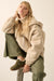 Stone Cold Vegan Suede Sherpa-Lined Hooded Jacket - ShopPromesa