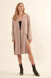 Master Class Open-Front Duster Blazer - ShopPromesa