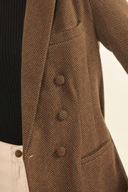 Morning Meeting Tweed Double-Breasted Blazer - ShopPromesa