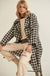 Style Hunter Houndstooth Tweed Overcoat - ShopPromesa