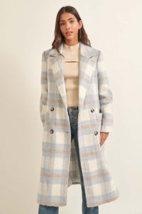 Snowy Creek Wool-Blend Plaid Overcoat - ShopPromesa