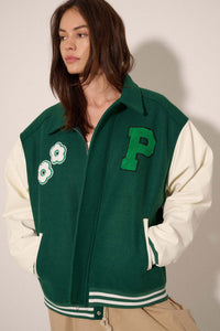 Home Team Oversize Zip-Up Varsity Jacket - ShopPromesa