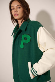 Home Team Oversize Zip-Up Varsity Jacket - ShopPromesa