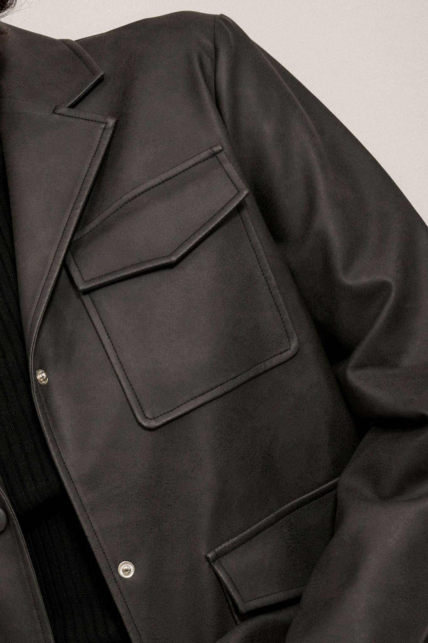 Put in the Work Vegan Leather Utility Jacket - ShopPromesa