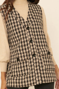 Field Guide Plaid Tweed Utility Vest - ShopPromesa