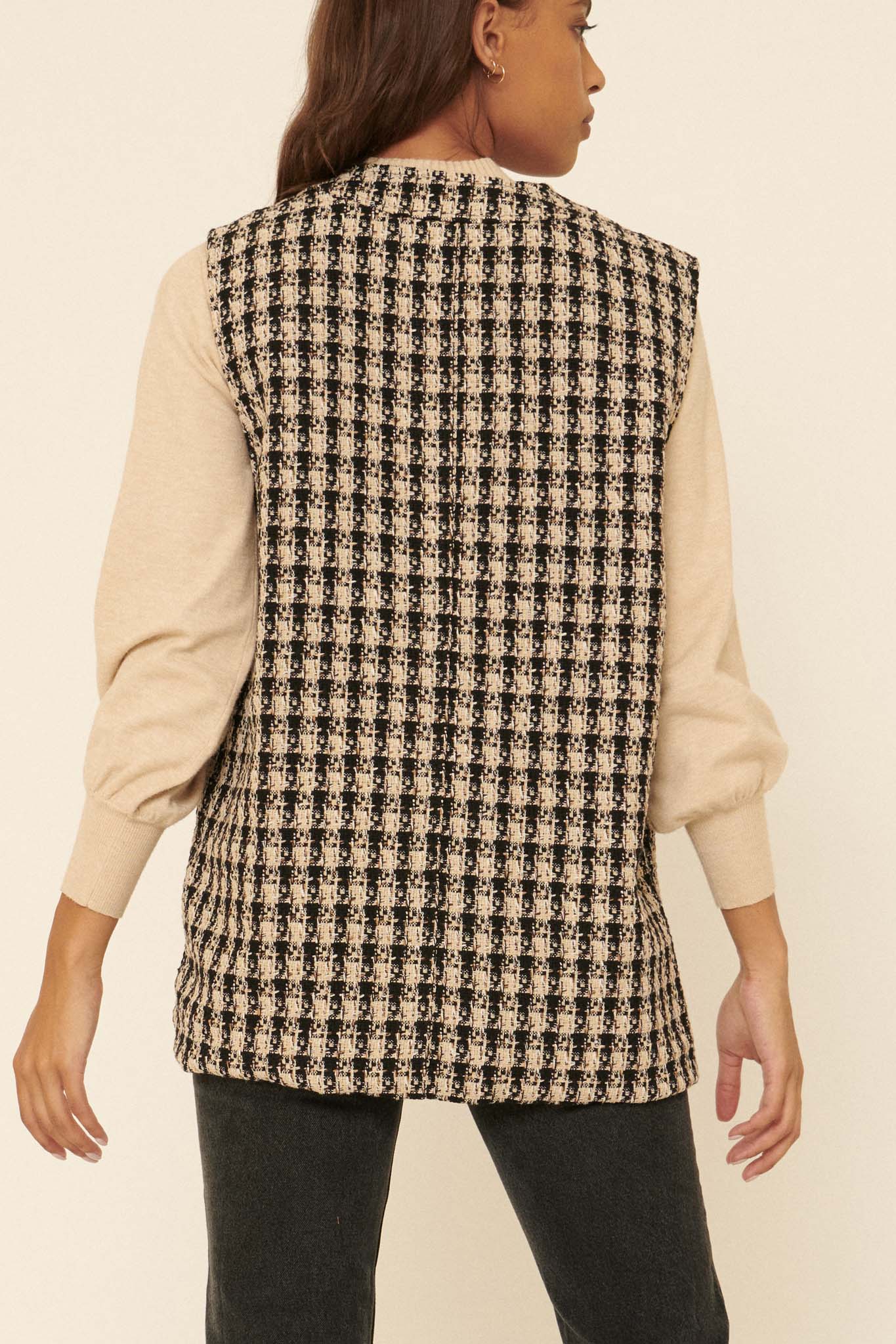 Field Guide Plaid Tweed Utility Vest - ShopPromesa