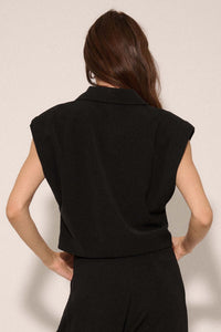 Future Proof Cropped Sleeveless Blazer - ShopPromesa