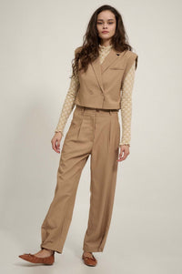 Future Proof Cropped Sleeveless Blazer - ShopPromesa