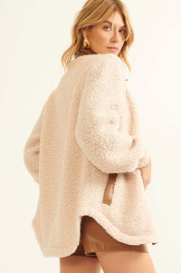 Little Lamb Faux Shearling Shirt Jacket - ShopPromesa