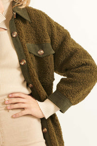 Harvest Home Sherpa and Corduroy Shirt Jacket - ShopPromesa