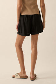 Natural Order Linen-Blend Pleated Wide-Leg Shorts - ShopPromesa