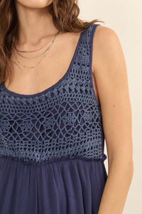 Feeling Fine Crochet Lace Bodice Wide-Leg Jumpsuit - ShopPromesa