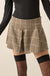 Prep School Houndstooth Plaid Pleated Mini Skort - ShopPromesa