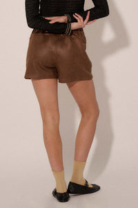 Carry the Day Vegan Leather Cargo Mini Skort - ShopPromesa