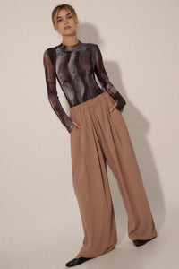 Walk this Way Wide-Leg Elastic-Waist Pants - ShopPromesa