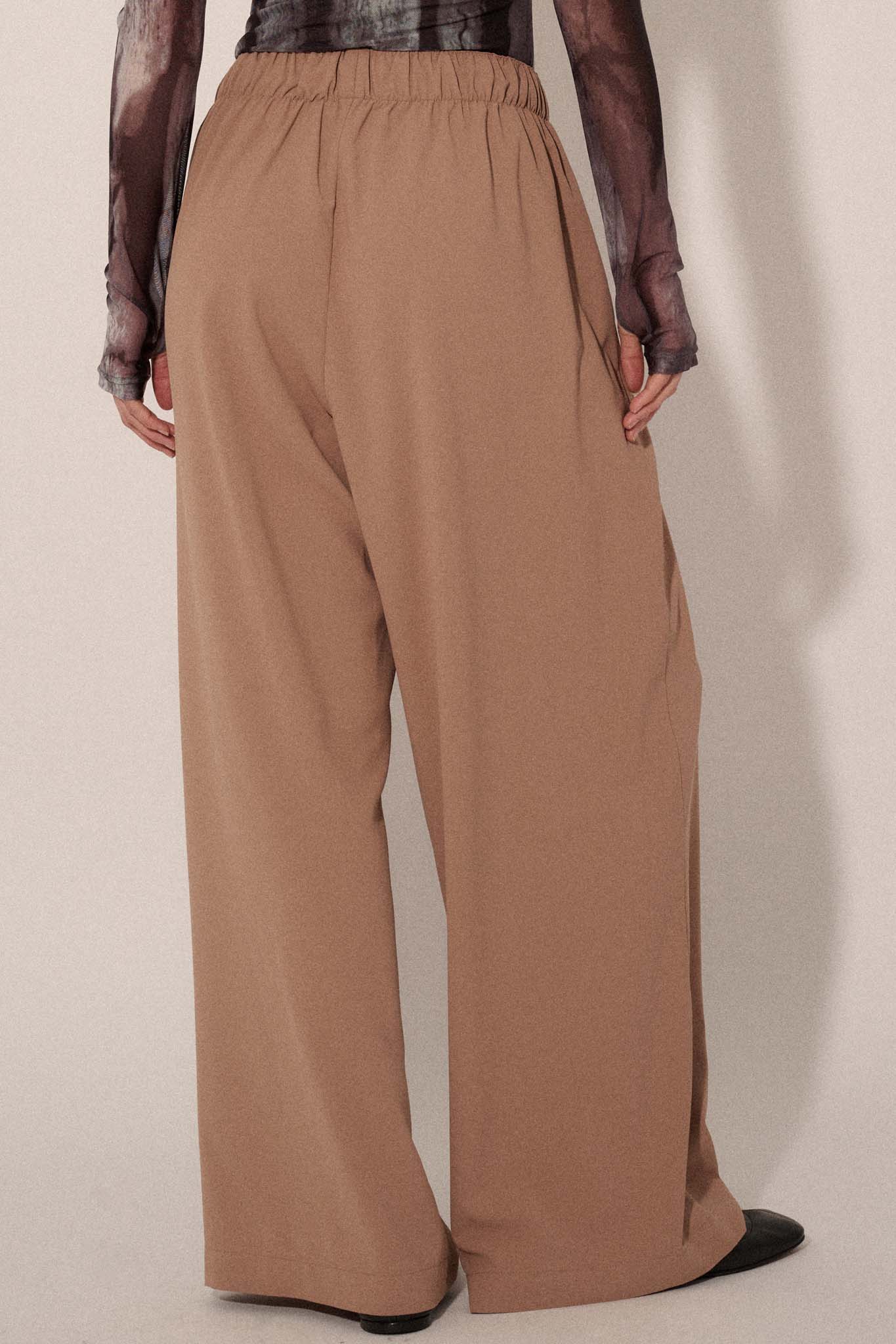 Walk this Way Wide-Leg Elastic-Waist Pants - ShopPromesa