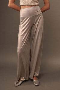 Mighty Real Shimmer Wide-Leg Palazzo Pants - ShopPromesa