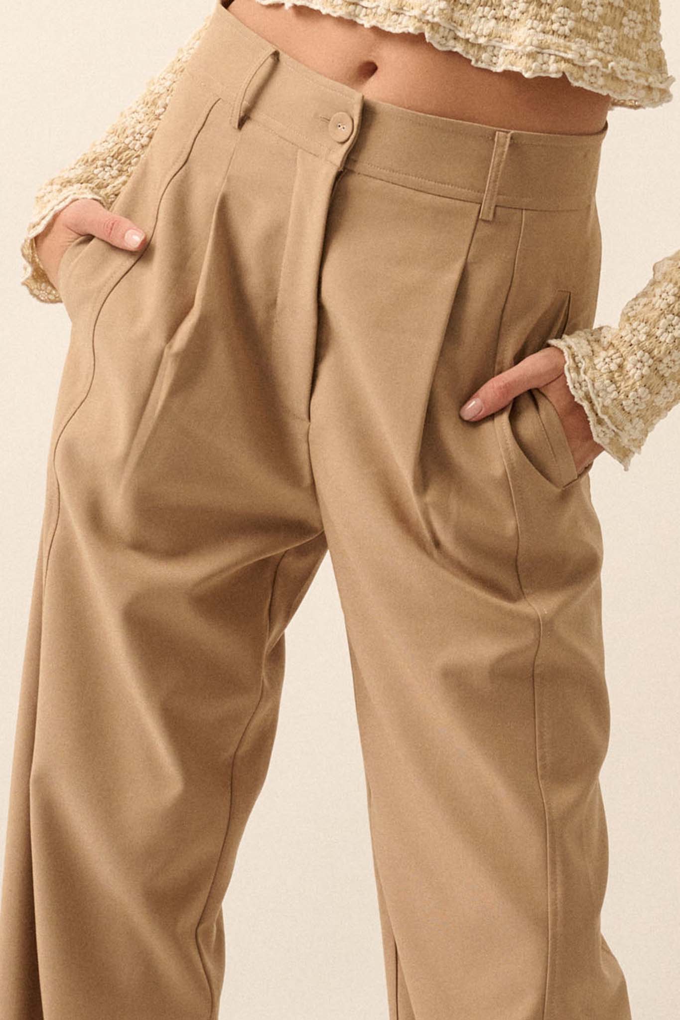 Vision Statement Pleat-Front Peg Pants - ShopPromesa