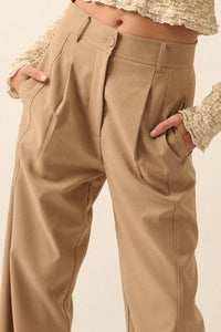 Vision Statement Pleat-Front Peg Pants - ShopPromesa