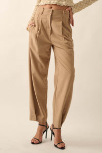 Vision Statement Pleat-Front Peg Pants - ShopPromesa