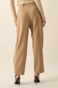 Vision Statement Pleat-Front Peg Pants - ShopPromesa