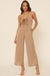 Luxe Life Strapless Tie-Front Satin Jumpsuit - ShopPromesa