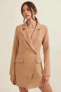 Going Corporate Double-Breasted Blazer Romper - ShopPromesa