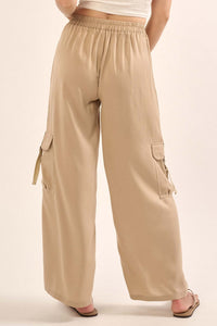 In the Pocket Matte Satin Cargo Pants - ShopPromesa