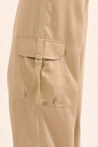 In the Pocket Matte Satin Cargo Pants - ShopPromesa